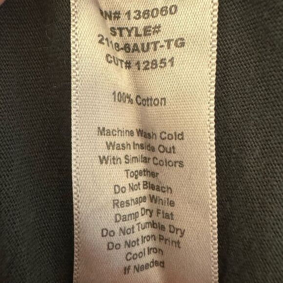 PST Vintage Graphic Tiger Fearless Gray Short Sleeved T-Shirt Women’s Size Large - Picture 6 of 9